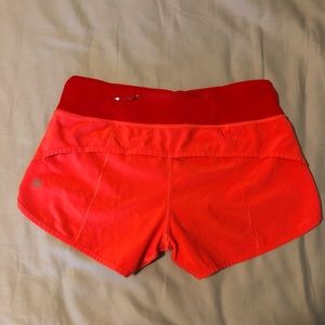 size 2 lululemon speed up shorts WORN ONCE